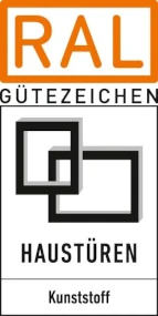RAL Gütezeichen für Kunststoff-Haustüren, Logo mit Schriftzug und Symbol